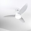 Doha ventilatore da soffitto LED Bianco, 1-Luce, Telecomando