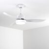 Doha ventilatore da soffitto LED Bianco, 1-Luce, Telecomando