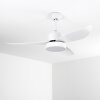 Doha ventilatore da soffitto LED Bianco, 1-Luce, Telecomando