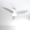 Doha ventilatore da soffitto LED Bianco, 1-Luce, Telecomando