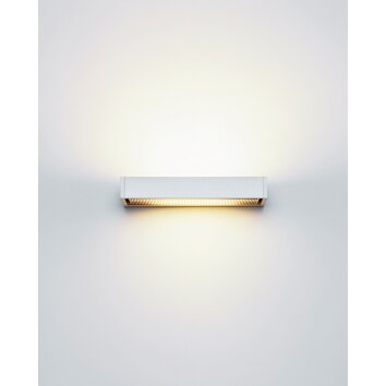 Serien Lighting SML WALL L HAL Applique Argento, 1-Luce