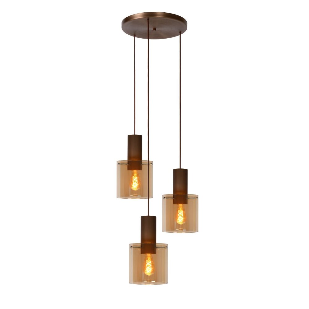 Lucide TOLEDO Sospensioni Ramato, 3-Luci main product photo