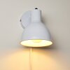 Caney Applique Bianco, 1-Luce