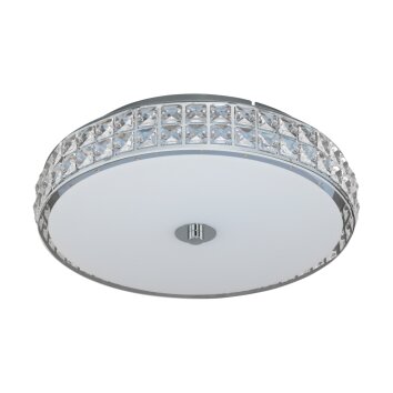 Eglo CARDILLIO Plafoniera LED Cromo, Cristallo ottico, 1-Luce