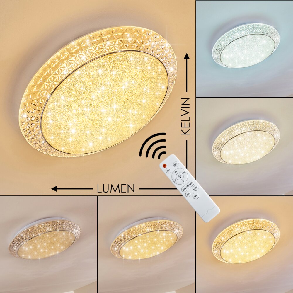 Litto Plafoniera LED Bianco, 1-Luce, Telecomando main product photo