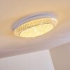 Litto Plafoniera LED Bianco, 1-Luce, Telecomando