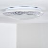 Litto Plafoniera LED Bianco, 1-Luce, Telecomando