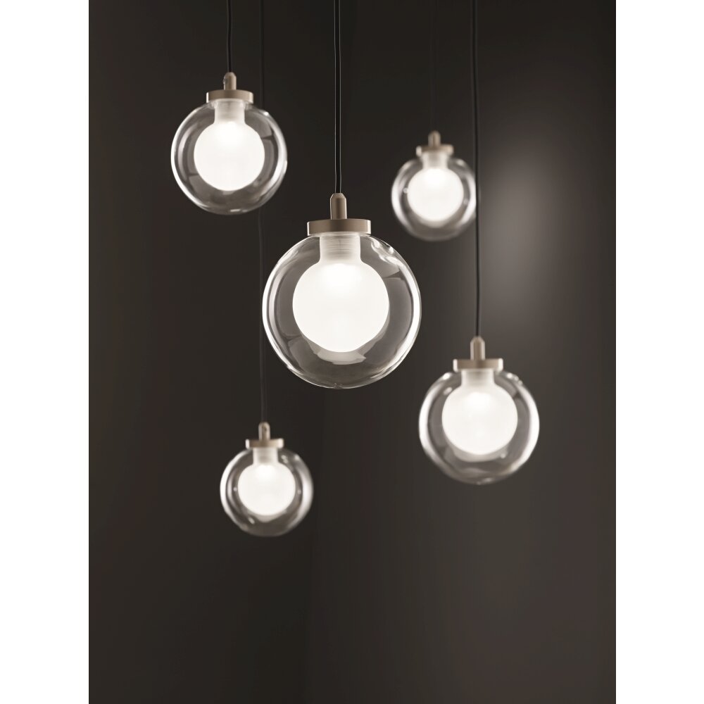 Fabas Luce Blog Lampada a Sospensione LED Oro, Nero, 1-Luce