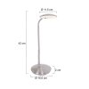 Steinhauer Zenith Lampada da Tavolo LED Acciaio inox, 1-Luce