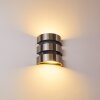 Kolding Applique da esterno LED Acciaio inox, Nero, 1-Luce, Sensori di movimento