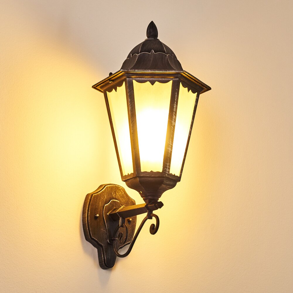 Lignac Applique da esterno Nero, Argento, 1-Luce