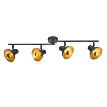 Globo Lotte Faretto da soffitto LED Nero, 4-Luci