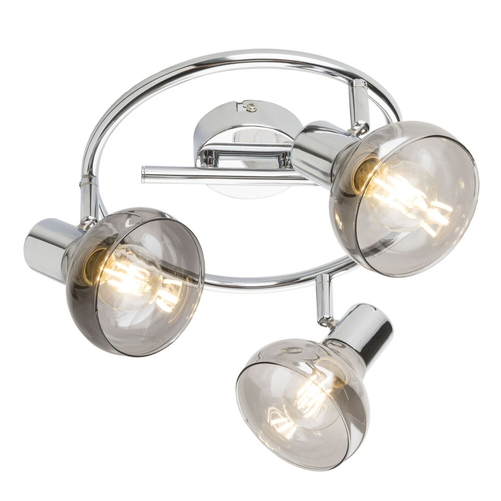 Globo LOTHAR Plafoniera Grigio fumo, 3-Luci main product photo