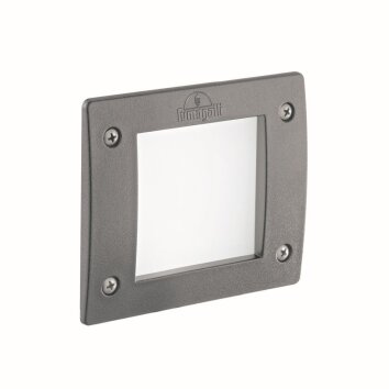 Ideal Lux LETI Applique da esterno Grigio, 1-Luce