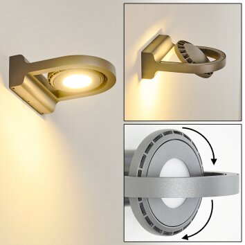 Bandholm Applique da esterno LED Grigio, 1-Luce