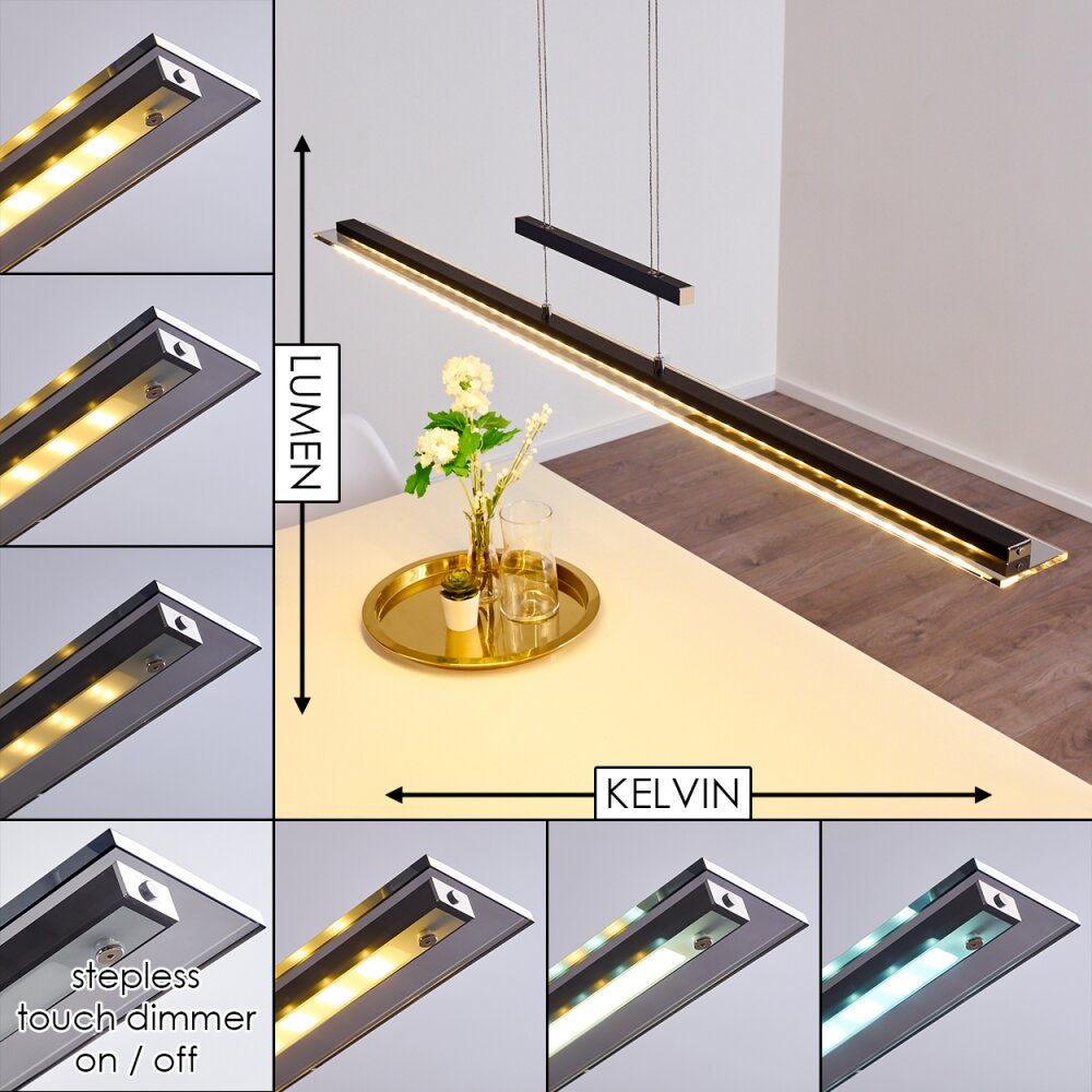 Junsele Lampada a Sospensione LED Nero, 1-Luce main product photo