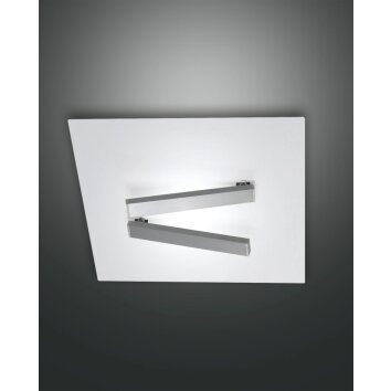 Fabas Luce Agia Plafoniera LED Bianco, 1-Luce