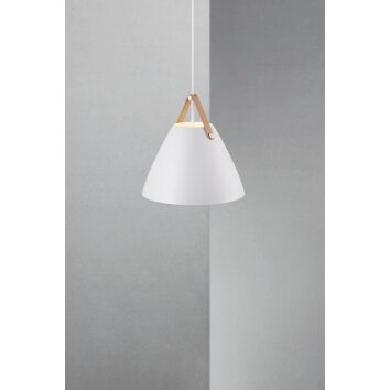 Design For The People by Nordlux STRAP36 Lampada a Sospensione Bianco, 1-Luce