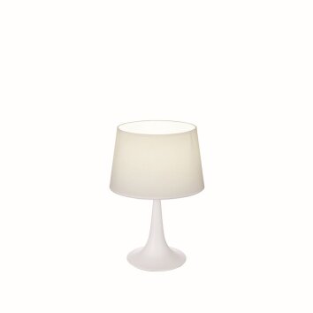 Ideal Lux LONDON Lampada da Tavolo Bianco, 1-Luce