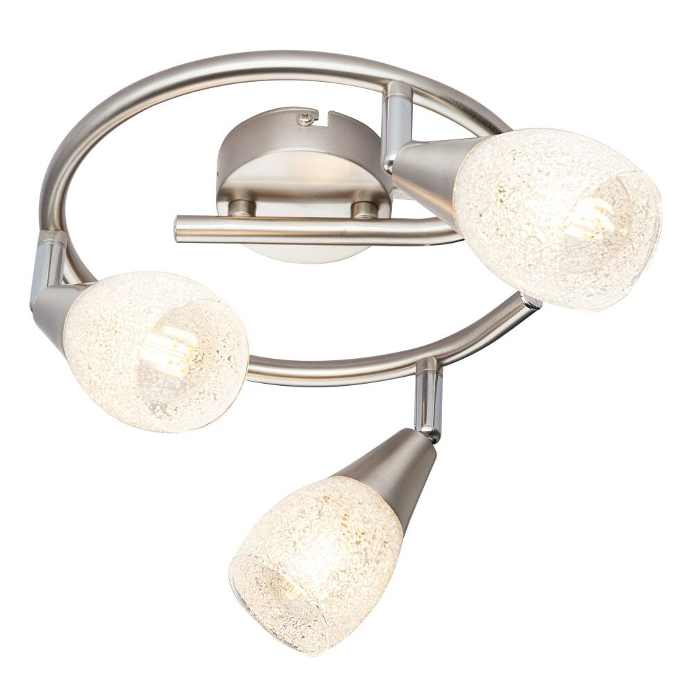 Globo KRISTALL Plafoniera Nichel opaco, 3-Luci main product photo