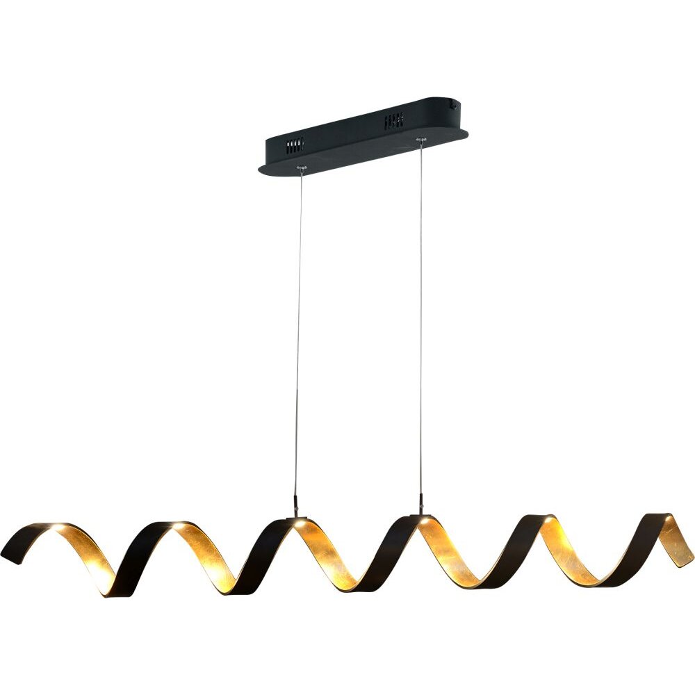 Lutec HELIX Lampada a Sospensione Oro, Nero, 6-Luci main product photo