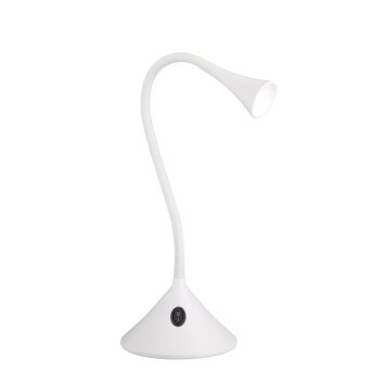 Reality Viper Lampada da Tavolo LED Bianco, 1-Luce