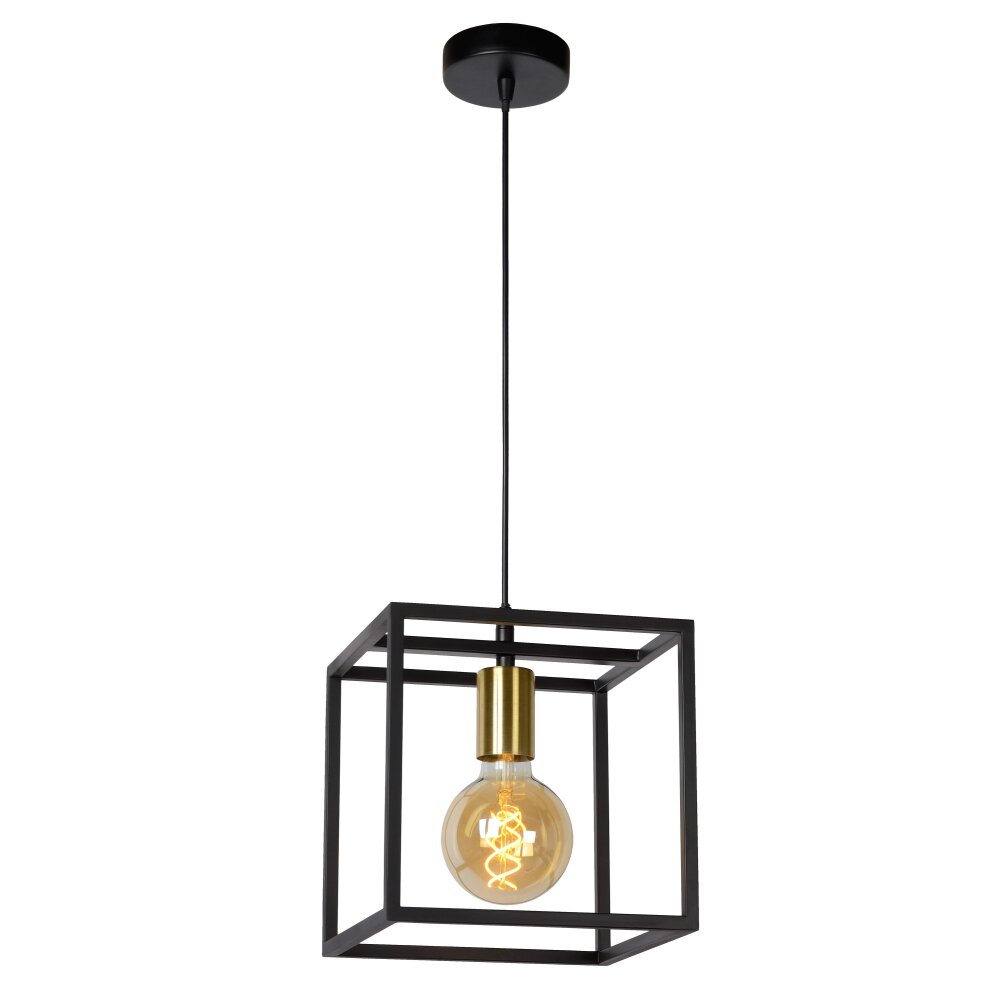 Lampada a Sospensione Lucide RUBEN Nero, 1-Luce