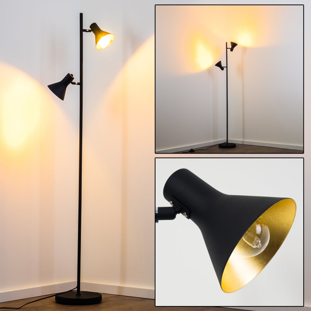 Lampada da terra Mavas Nero, 2-Luci main product photo