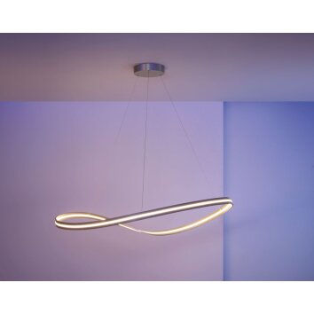 Escale Infinity Lampada a Sospensione LED Nichel opaco, 1-Luce