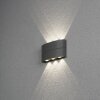 Konstsmide Chieri Applique da esterno LED Nero, 6-Luci