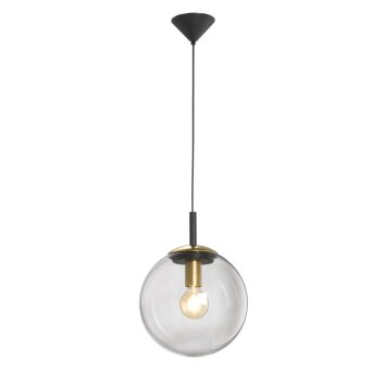 Lampada a Sospensione Fischer & Honsel living Dini Nero, 1-Luce