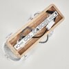 Plafoniera Coruna Legno chiaro, Bianco, 2-Luci