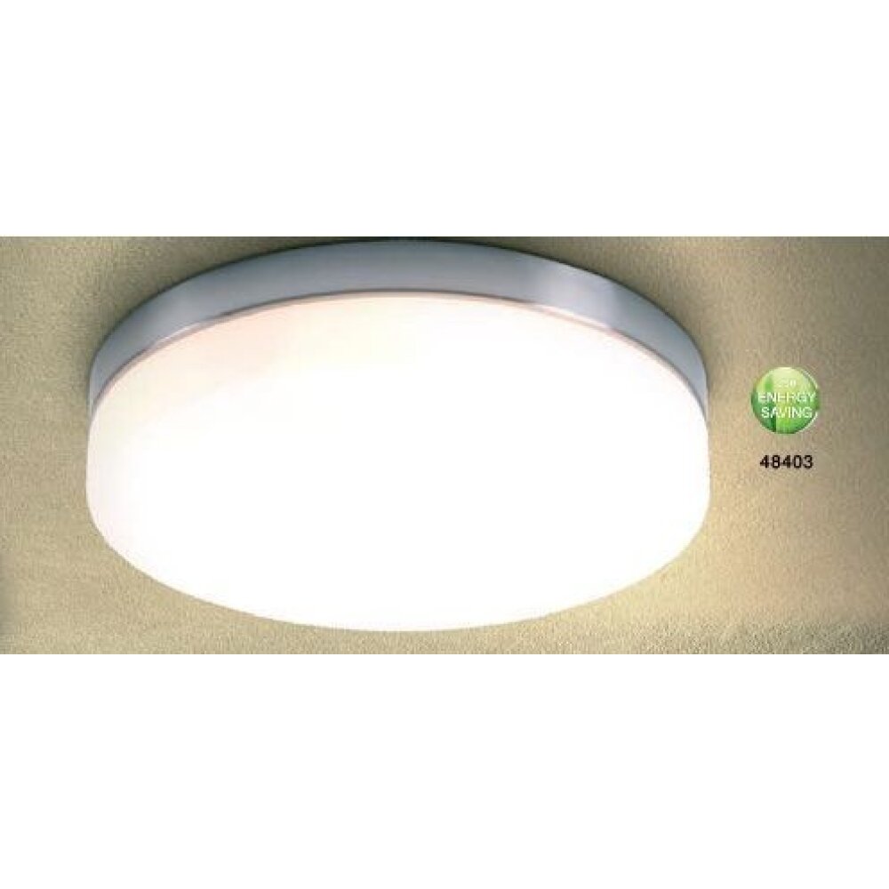 Globo OPAL Plafoniera Acciaio inox, Nichel opaco, Bianco, 3-Luci main product photo