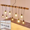 Barbengo Lampada a Sospensione Legno chiaro, Nero, 9-Luci
