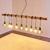 Barbengo Lampada a Sospensione Legno chiaro, Nero, 9-Luci