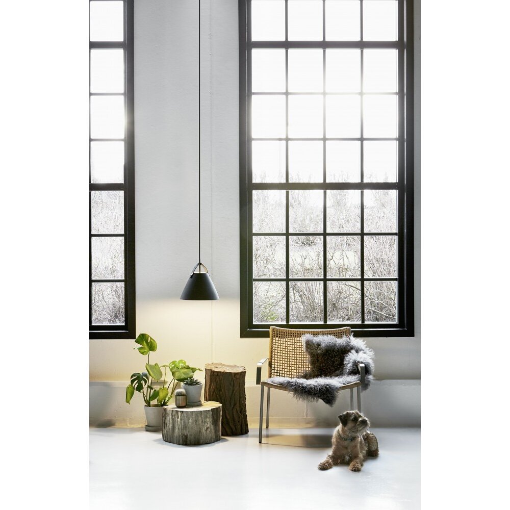 Design For The People by Nordlux STRAP36 Lampada a Sospensione Nero, 1-Luce