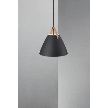 Design For The People by Nordlux STRAP36 Lampada a Sospensione Nero, 1-Luce