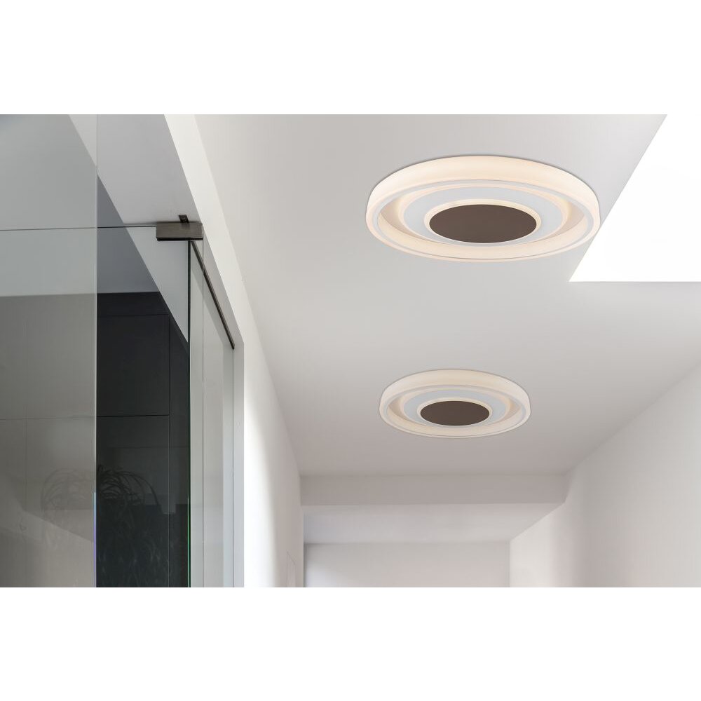 Plafoniera Globo GOFFI LED Bianco, 1-Luce, Telecomando