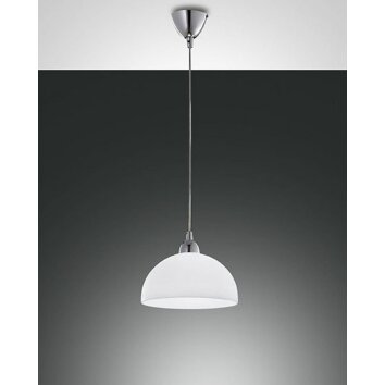 Fabas Luce NICE Lampadario a sospensione Cromo, 1-Luce