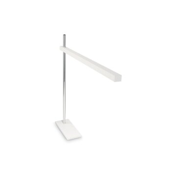 Ideal Lux GRU Lampada da Tavolo LED Bianco, 105-Luci
