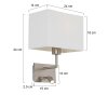 Steinhauer Mexlite Applique LED Beige, 1-Luce