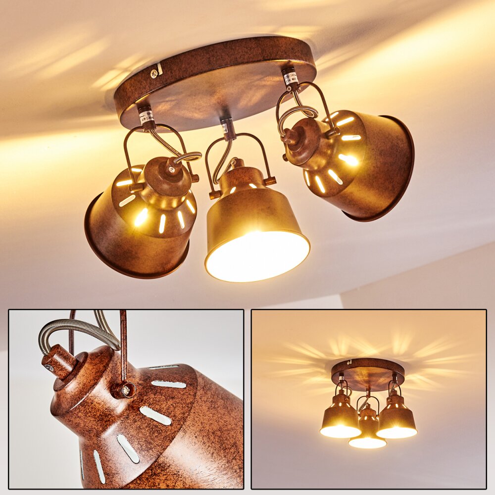 Plafoniera Safari Ruggine, 3-Luci main product photo