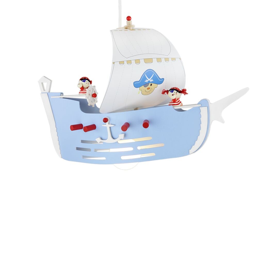 Elobra PIRATENSCHIFF Lampada a Sospensione Blu, 1-Luce main product photo