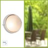 Brilliant Silvester outdoor Wall and Ceiling Light Bianco, 1-Luce