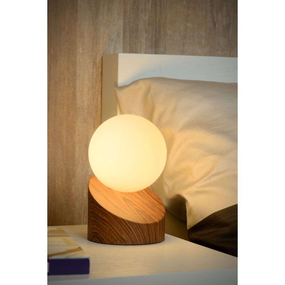 Lucide LEN Lampada da Tavolo Legno scuro, 1-Luce main product photo