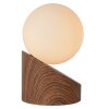 Lucide LEN Lampada da Tavolo Legno scuro, 1-Luce