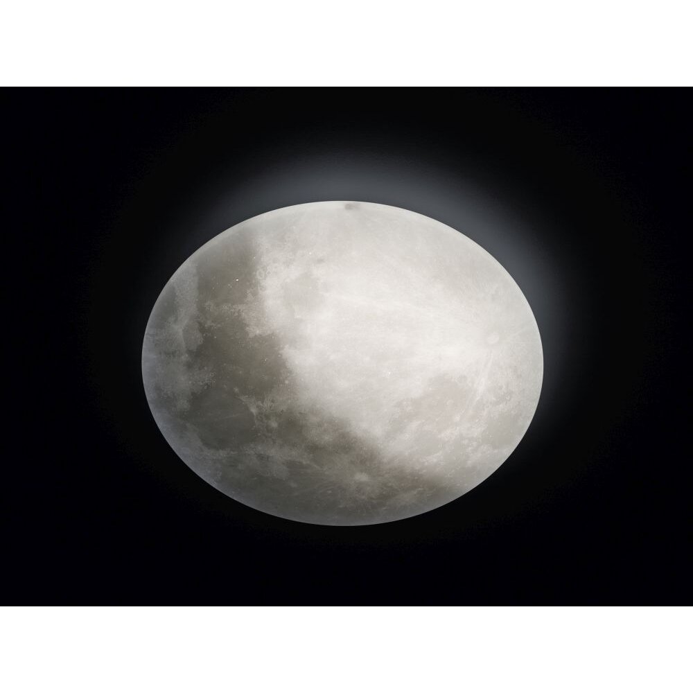 Trio Leuchten LUNAR Plafoniera LED Bianco, 1-Luce, Telecomando