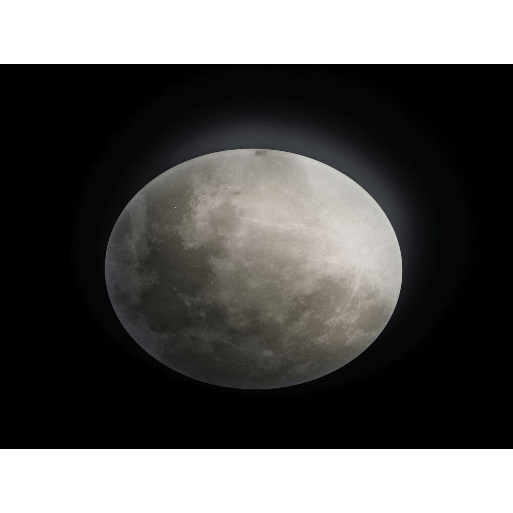 Trio Leuchten LUNAR Plafoniera LED Bianco, 1-Luce, Telecomando