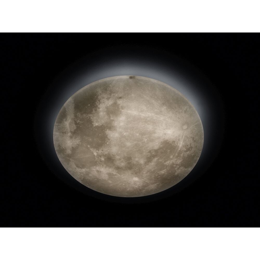 Trio Leuchten LUNAR Plafoniera LED Bianco, 1-Luce, Telecomando