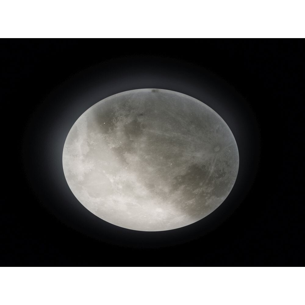 Trio Leuchten LUNAR Plafoniera LED Bianco, 1-Luce, Telecomando